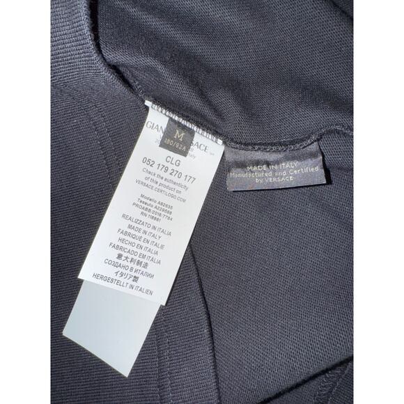 KITH x Versace Black Gold Jaguar Logo Cotton Short Sleeve T-Shirt Medium M - Picture 8 of 9